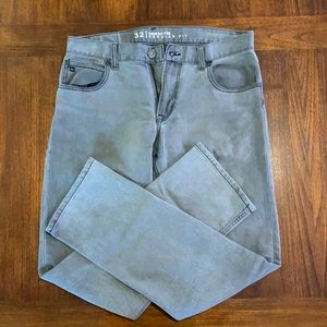 Quicksilver Straight leg jeans. Gray. Size 32.
